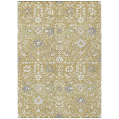 LOOMLAN Rugs Elara Gold Washable Indoor-Outdoor Rug