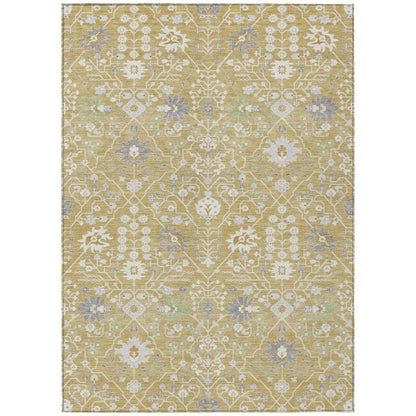 LOOMLAN Rugs Elara Gold Washable Indoor-Outdoor Rug