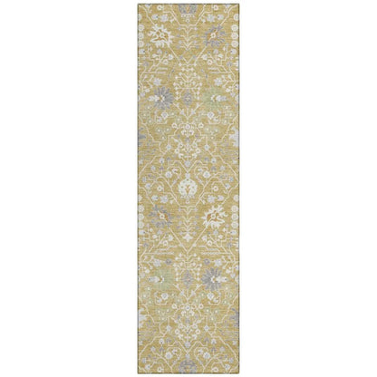 LOOMLAN Rugs Elara Gold Washable Indoor-Outdoor Rug