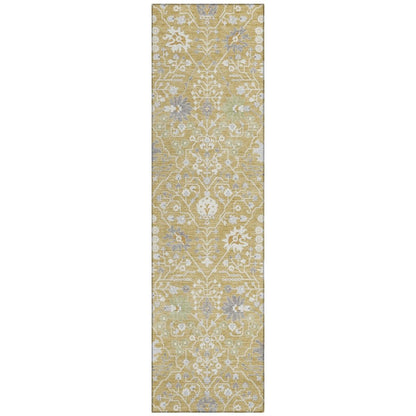 LOOMLAN Rugs Elara Gold Washable Indoor-Outdoor Rug