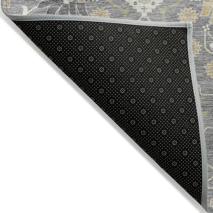 LOOMLAN Rugs Elara Gray Washable Indoor-Outdoor Rug