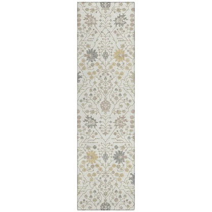 LOOMLAN Rugs Elara Ivory Washable Indoor-Outdoor Rug