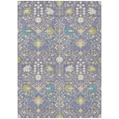 LOOMLAN Rugs Elara Purple Washable Indoor-Outdoor Rug