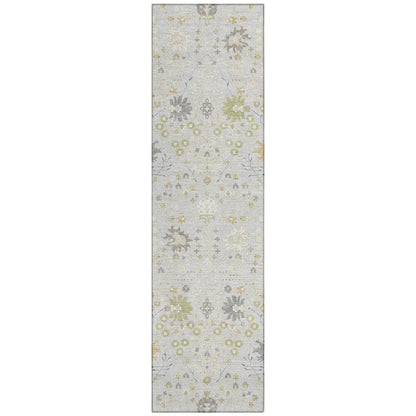 LOOMLAN Rugs Elara Silver Washable Indoor-Outdoor Rug