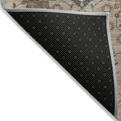 LOOMLAN Rugs Elara Taupe Washable Indoor-Outdoor Rug