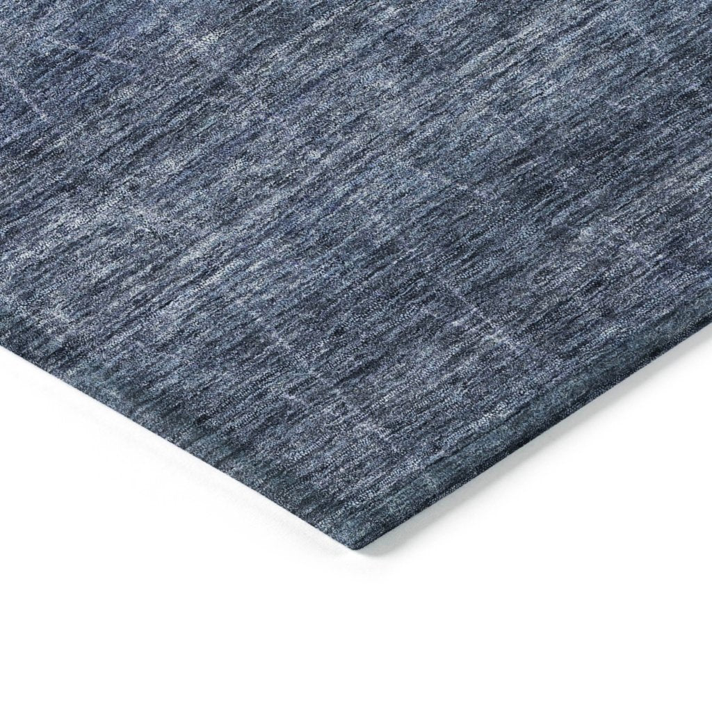 LOOMLAN Rugs Elaria Blue Washable Indoor-Outdoor Rug
