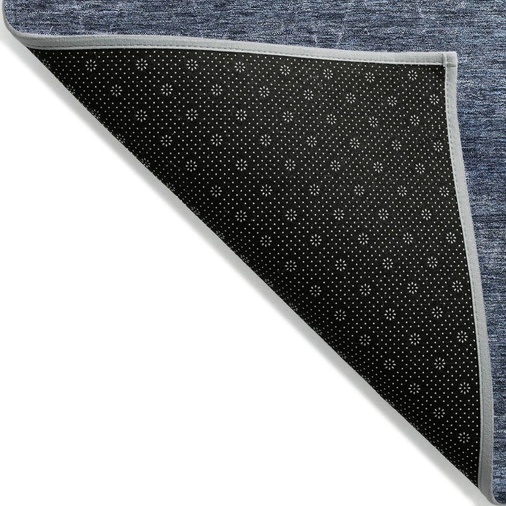 LOOMLAN Rugs Elaria Blue Washable Indoor-Outdoor Rug