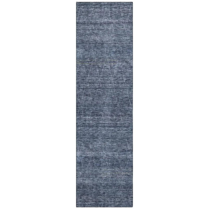 LOOMLAN Rugs Elaria Blue Washable Indoor-Outdoor Rug