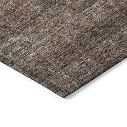LOOMLAN Rugs Elaria Brown Washable Indoor-Outdoor Rug