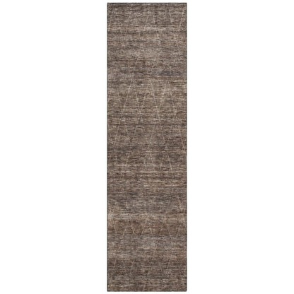 LOOMLAN Rugs Elaria Brown Washable Indoor-Outdoor Rug