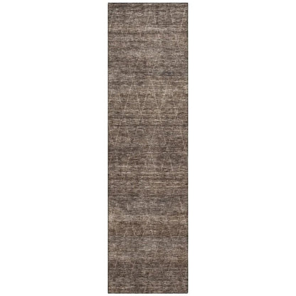 LOOMLAN Rugs Elaria Brown Washable Indoor-Outdoor Rug