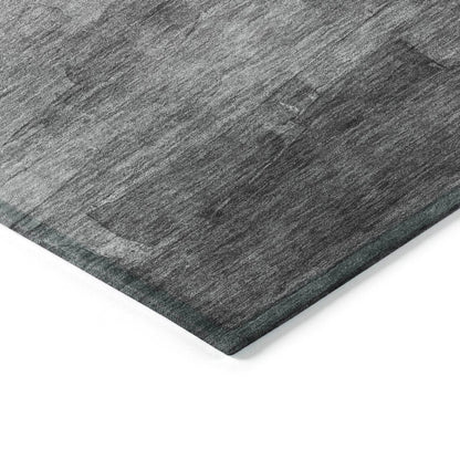 LOOMLAN Rugs Elarune Gray Washable Indoor-Outdoor Rug