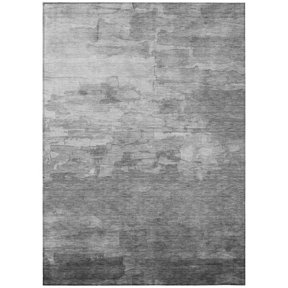 LOOMLAN Rugs Elarune Gray Washable Indoor-Outdoor Rug