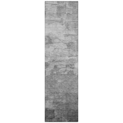 LOOMLAN Rugs Elarune Gray Washable Indoor-Outdoor Rug