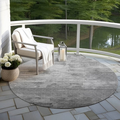 LOOMLAN Rugs Elarune Gray Washable Indoor-Outdoor Rug