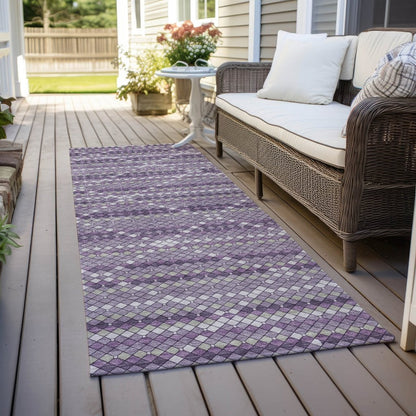 Eleanore Purple Washable Indoor - Outdoor Rug - LOOMLAN - LOOMLAN Rugs - Outdoor Rugs