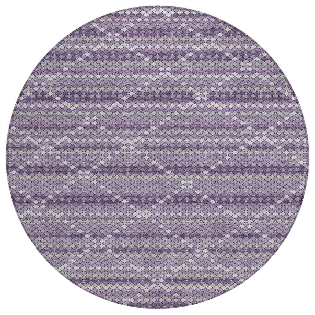 Eleanore Purple Washable Indoor - Outdoor Rug - LOOMLAN - LOOMLAN Rugs - Outdoor Rugs