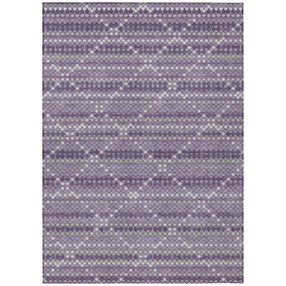 Eleanore Purple Washable Indoor - Outdoor Rug - LOOMLAN - LOOMLAN Rugs - Outdoor Rugs