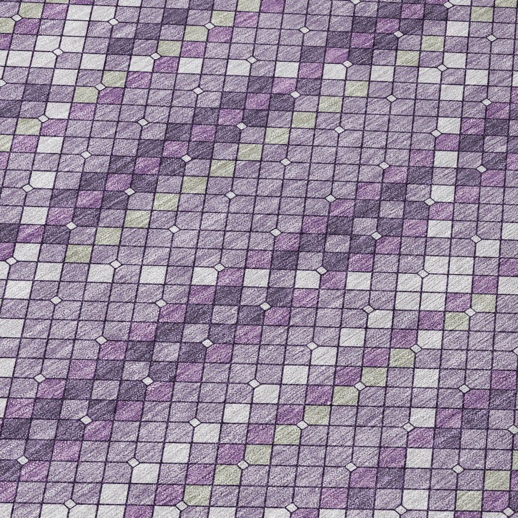 Eleanore Purple Washable Indoor - Outdoor Rug - LOOMLAN - LOOMLAN Rugs - Outdoor Rugs