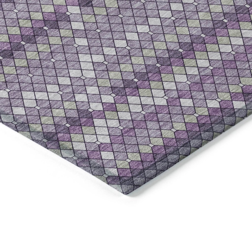 Eleanore Purple Washable Indoor - Outdoor Rug - LOOMLAN - LOOMLAN Rugs - Outdoor Rugs