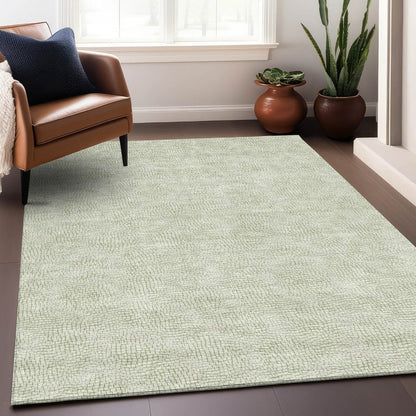 LOOMLAN Rugs Eleya Aloe Washable Indoor-Outdoor Rug