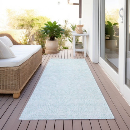 LOOMLAN Rugs Eleya Blue Washable Indoor-Outdoor Rug