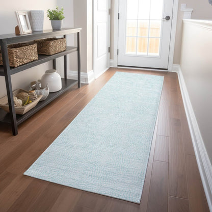 LOOMLAN Rugs Eleya Blue Washable Indoor-Outdoor Rug