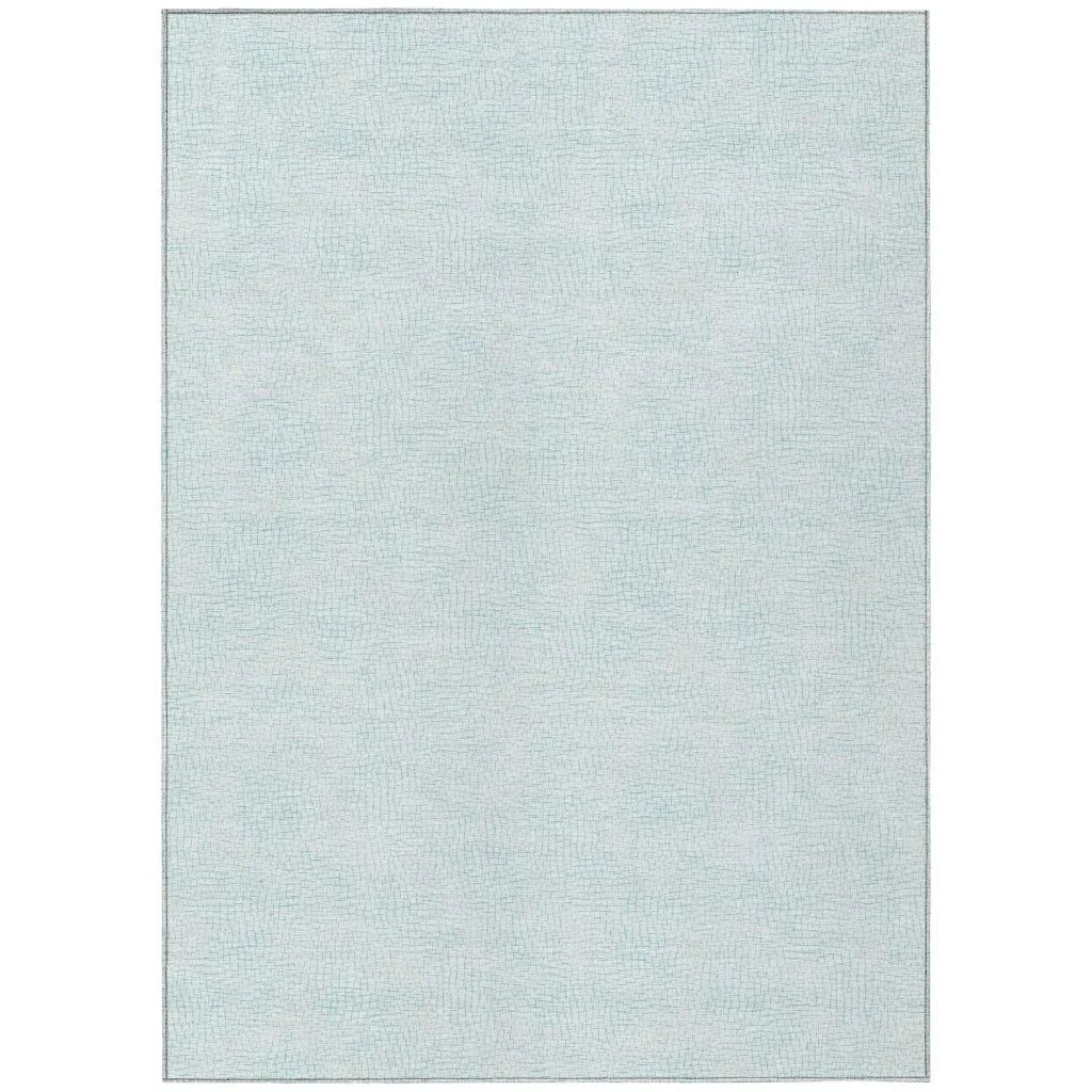 LOOMLAN Rugs Eleya Blue Washable Indoor-Outdoor Rug