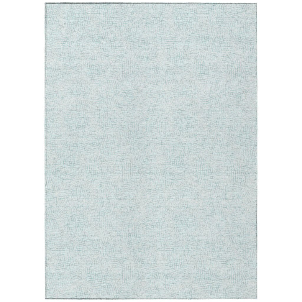 LOOMLAN Rugs Eleya Blue Washable Indoor-Outdoor Rug