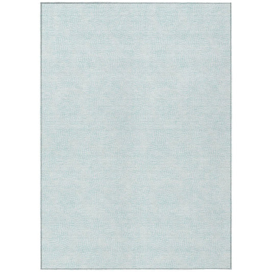 LOOMLAN Rugs Eleya Blue Washable Indoor-Outdoor Rug