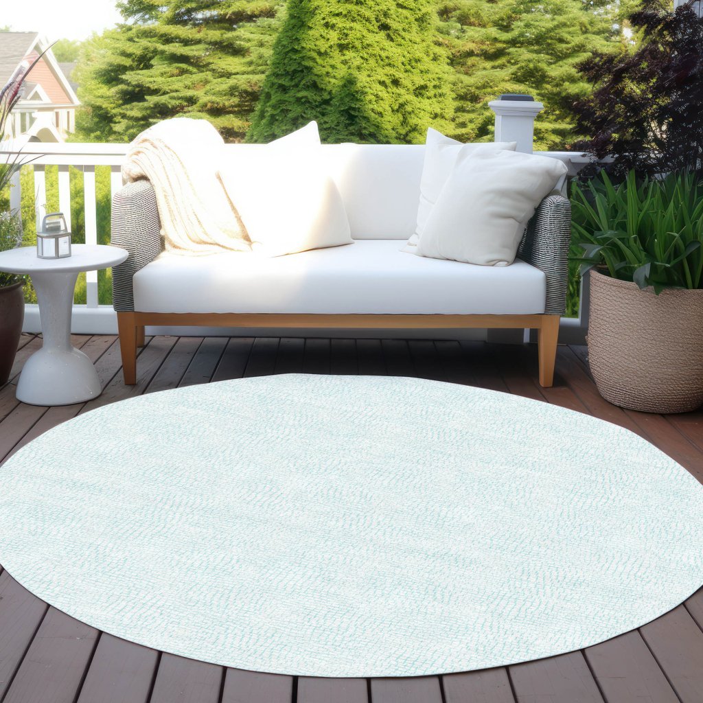 LOOMLAN Rugs Eleya Blue Washable Indoor-Outdoor Rug