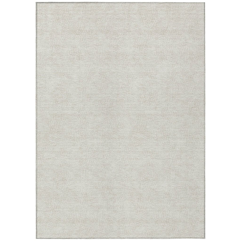 LOOMLAN Rugs Eleya Brown Washable Indoor-Outdoor Rug
