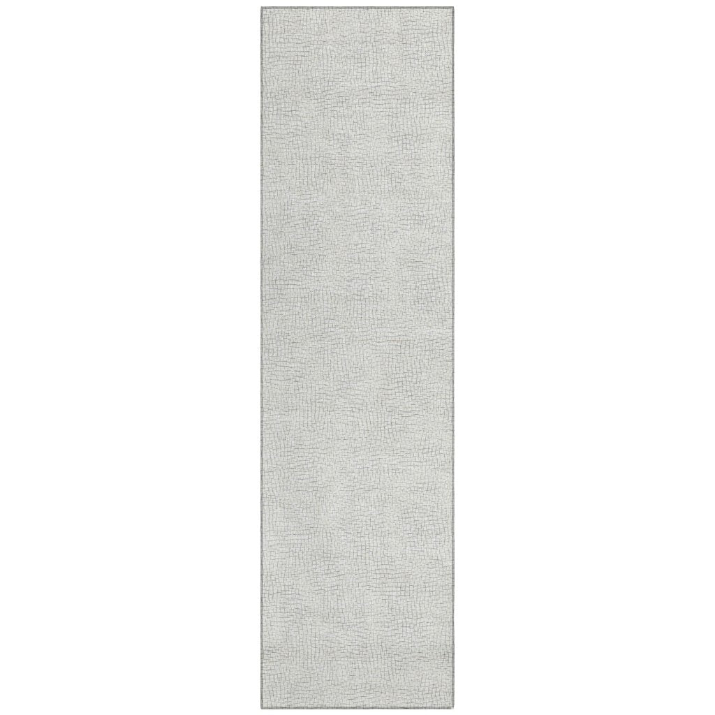 LOOMLAN Rugs Eleya Gray Washable Indoor-Outdoor Rug