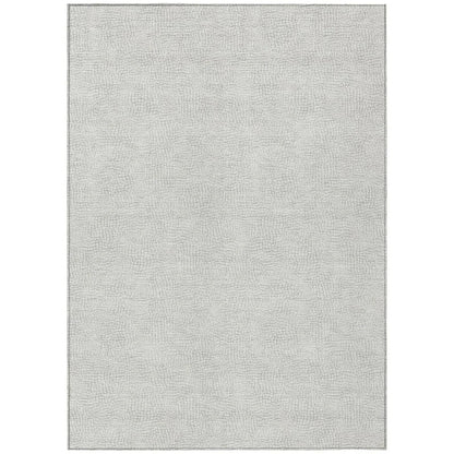 LOOMLAN Rugs Eleya Gray Washable Indoor-Outdoor Rug