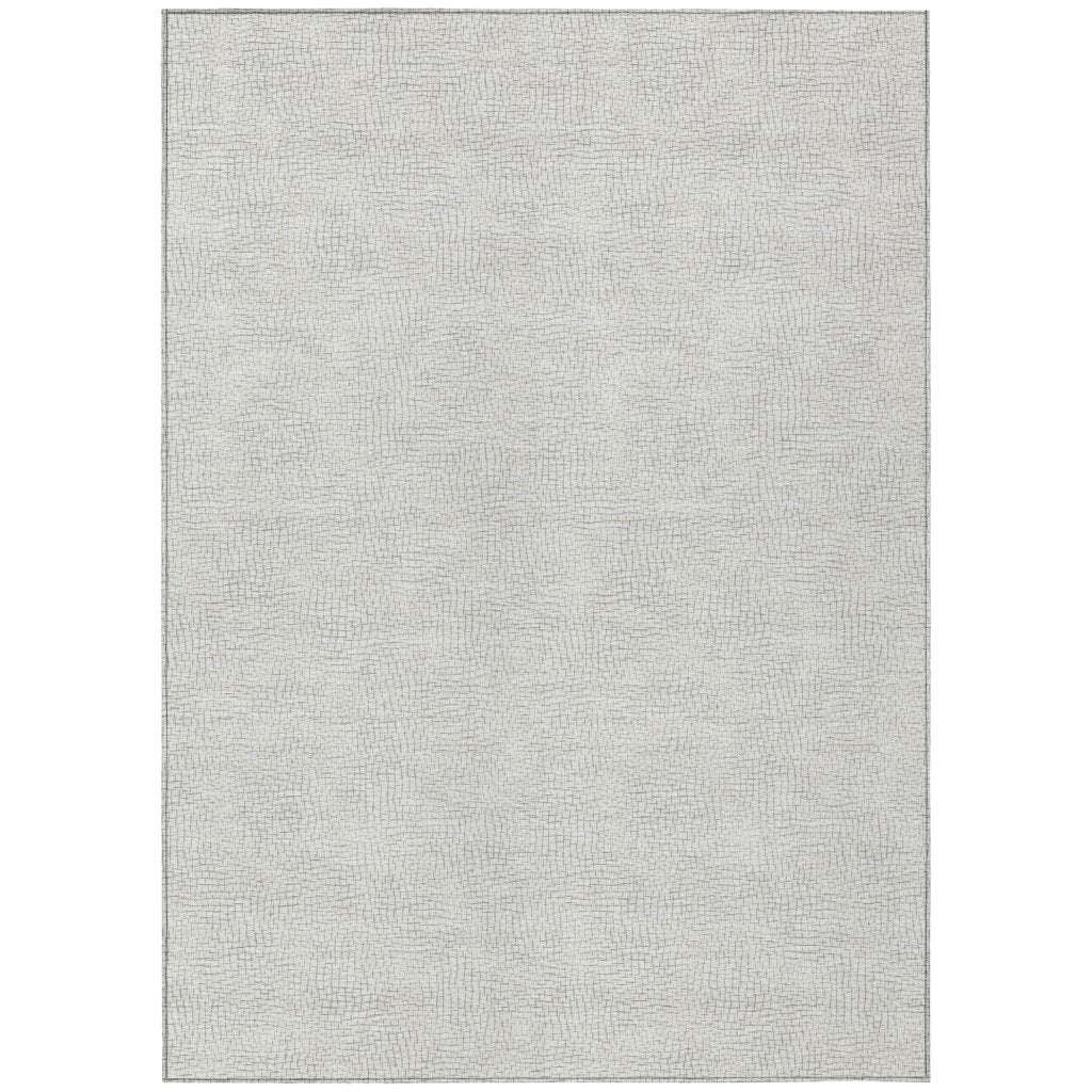 LOOMLAN Rugs Eleya Gray Washable Indoor-Outdoor Rug