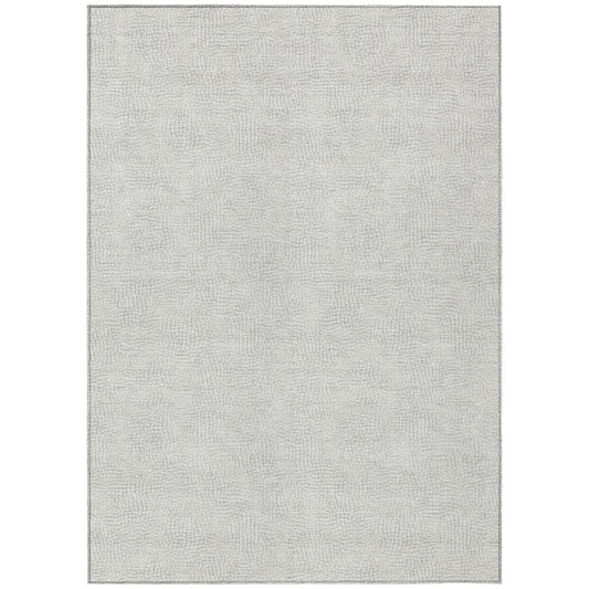 LOOMLAN Rugs Eleya Gray Washable Indoor-Outdoor Rug
