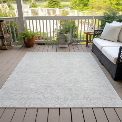 LOOMLAN Rugs Eleya Gray Washable Indoor-Outdoor Rug