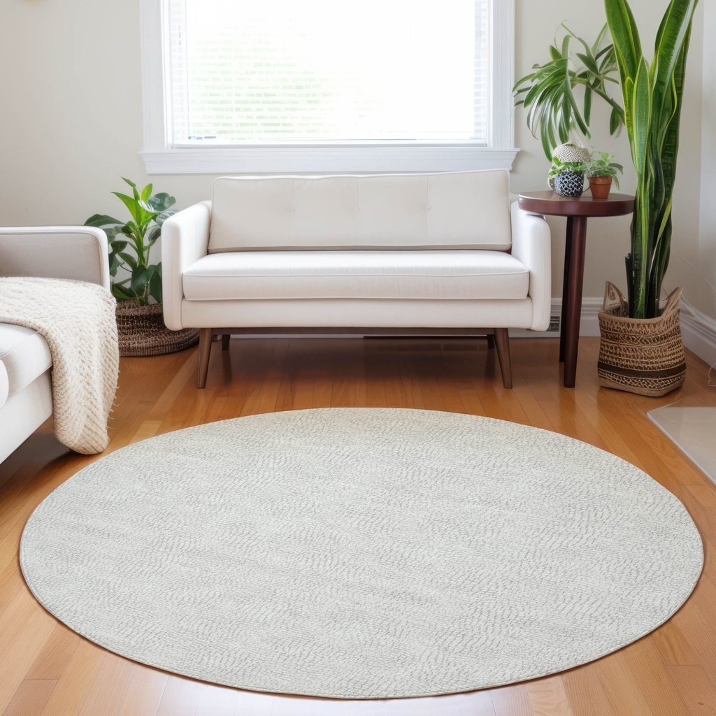 LOOMLAN Rugs Eleya Gray Washable Indoor-Outdoor Rug