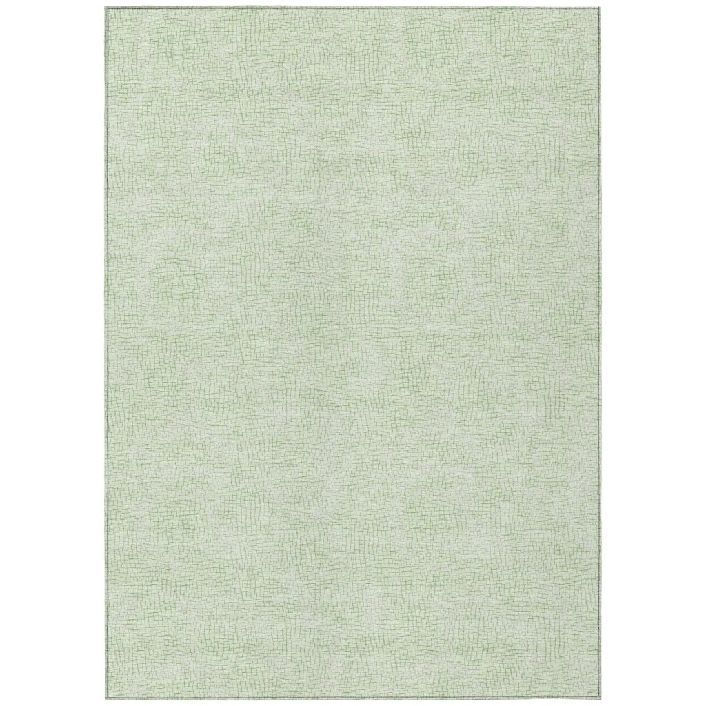 LOOMLAN Rugs Eleya Green Washable Indoor-Outdoor Rug