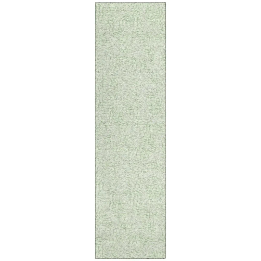 LOOMLAN Rugs Eleya Green Washable Indoor-Outdoor Rug