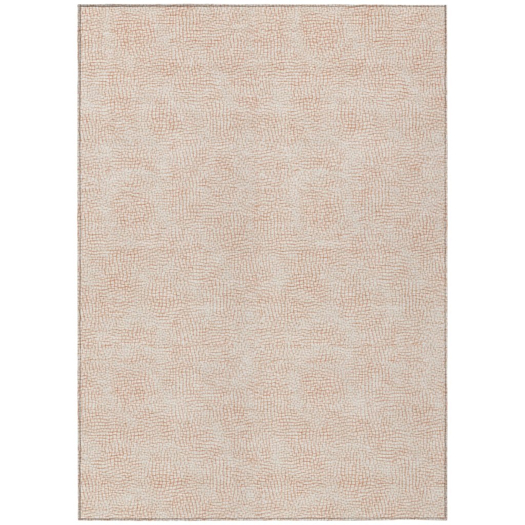 LOOMLAN Rugs Eleya Orange Washable Indoor-Outdoor Rug