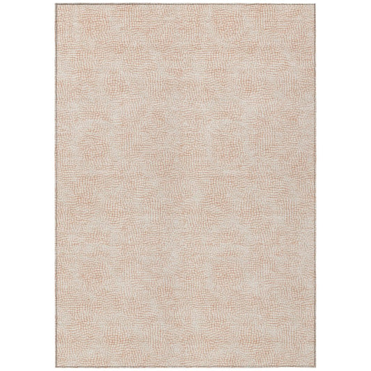 LOOMLAN Rugs Eleya Orange Washable Indoor-Outdoor Rug