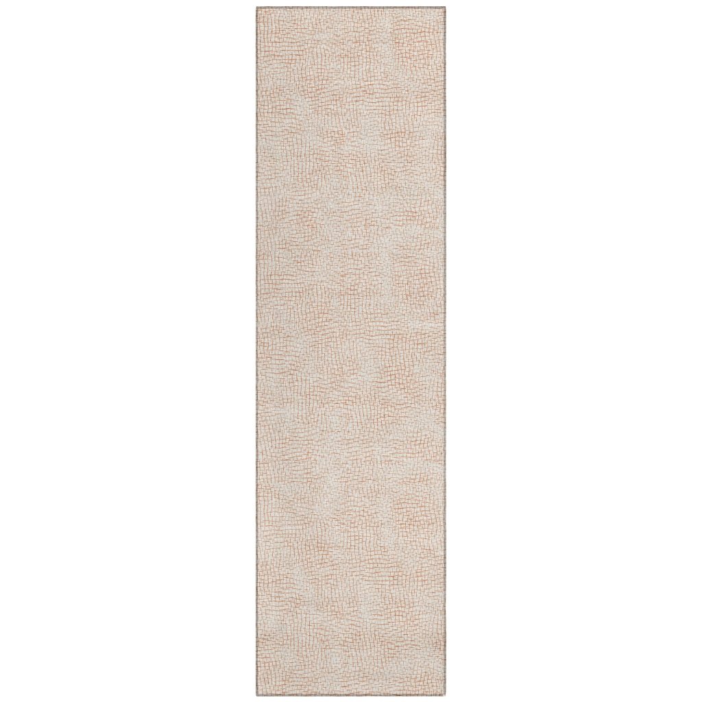 LOOMLAN Rugs Eleya Orange Washable Indoor-Outdoor Rug