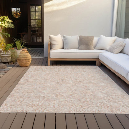 LOOMLAN Rugs Eleya Orange Washable Indoor-Outdoor Rug