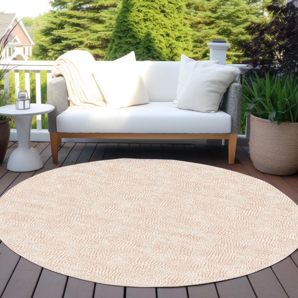 LOOMLAN Rugs Eleya Orange Washable Indoor-Outdoor Rug