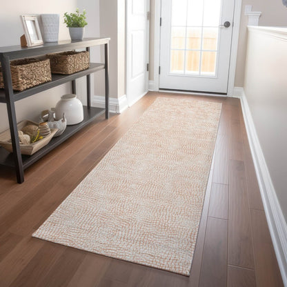 LOOMLAN Rugs Eleya Orange Washable Indoor-Outdoor Rug