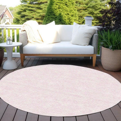 LOOMLAN Rugs Eleya Pink Washable Indoor-Outdoor Rug