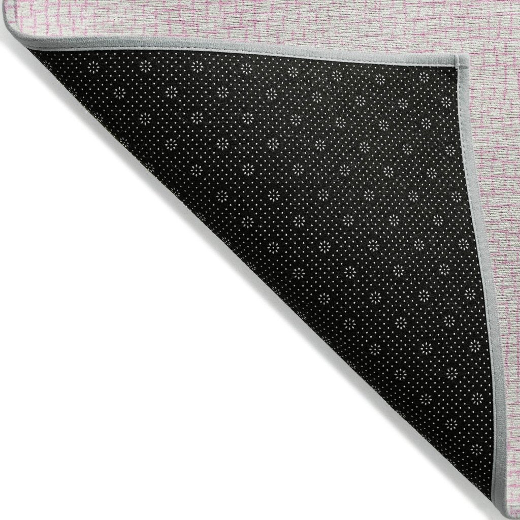 LOOMLAN Rugs Eleya Pink Washable Indoor-Outdoor Rug