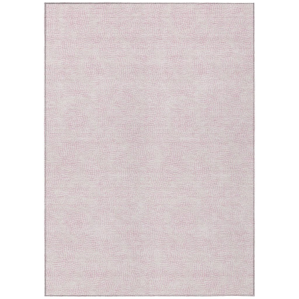 LOOMLAN Rugs Eleya Pink Washable Indoor-Outdoor Rug