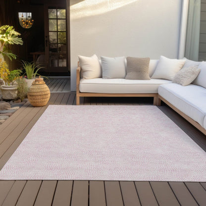 LOOMLAN Rugs Eleya Pink Washable Indoor-Outdoor Rug